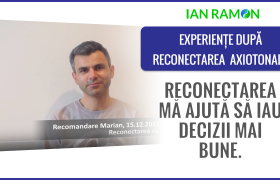 ”Acum reusesc sa iau cele mai bune decizii” – recomandare Marian pentru Reconectarea cu Ian Ramon
